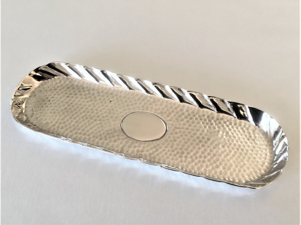 A fine Arts & Crafts silver pen tray