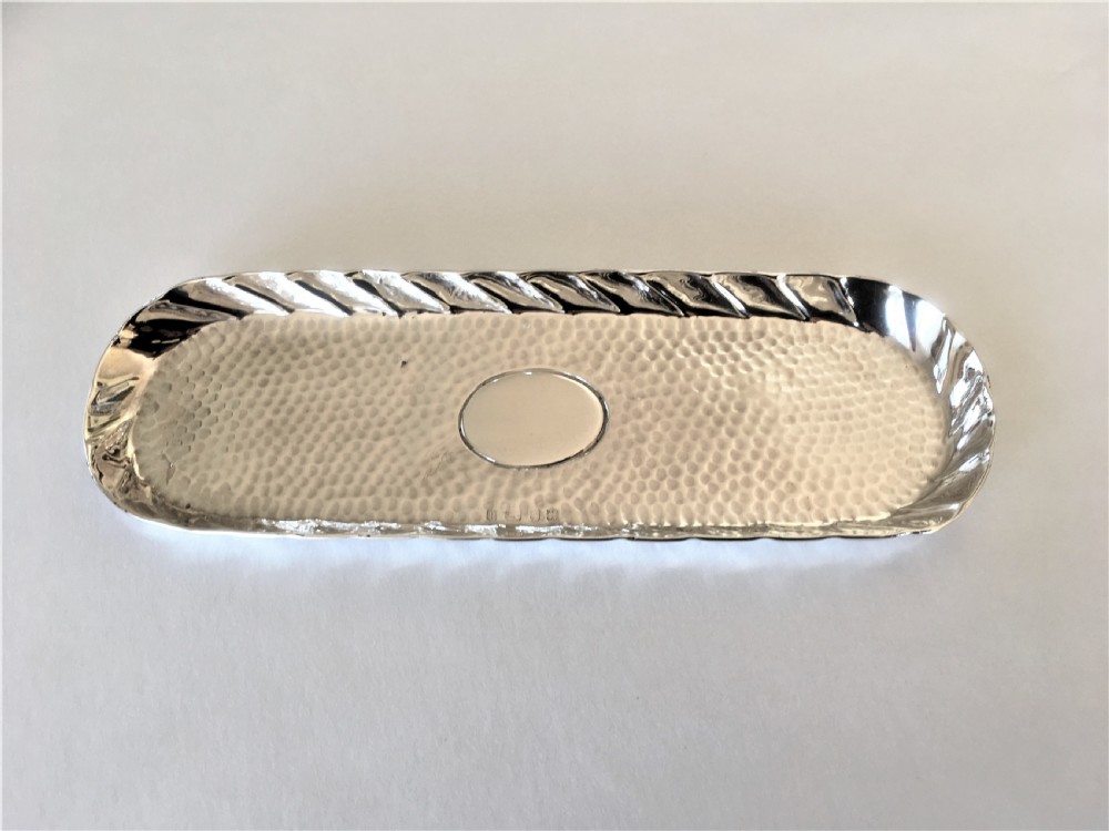 A fine Arts & Crafts silver pen tray View II