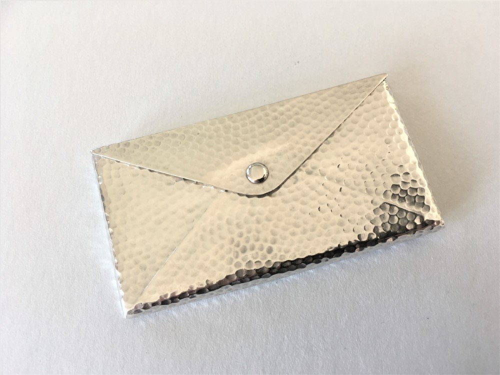 An Arts & Crafts novelty silver card 'envelope'  View II