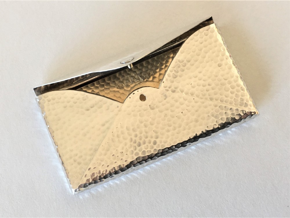 An Arts & Crafts novelty silver card 'envelope'  View VII