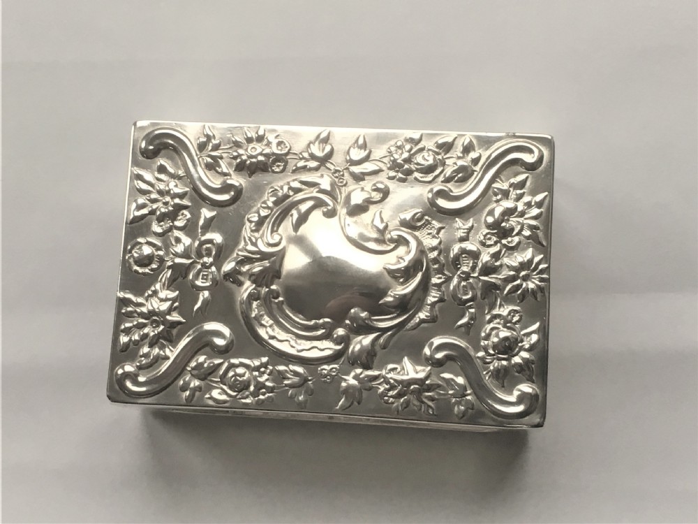 A superb Wiiliam Comyns silver table match box View IX