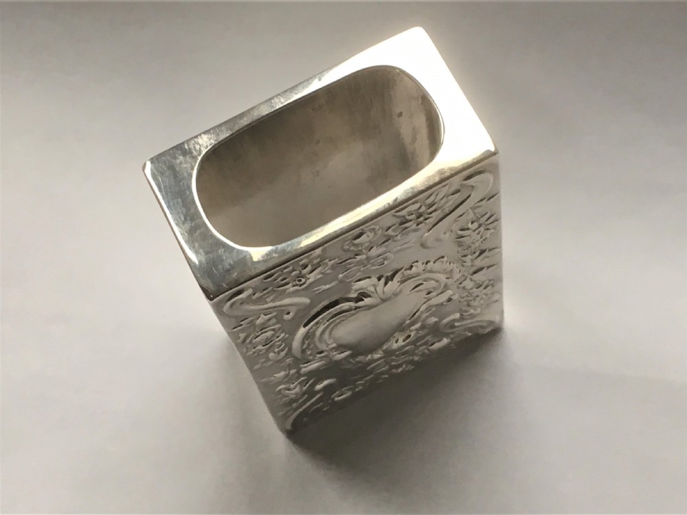 A superb Wiiliam Comyns silver table match box View X