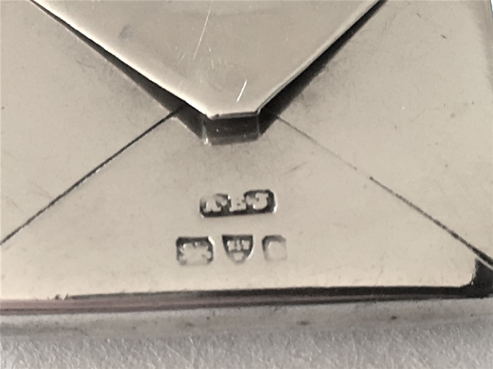 A rare Edwardian silver stamp case/photo frame View III