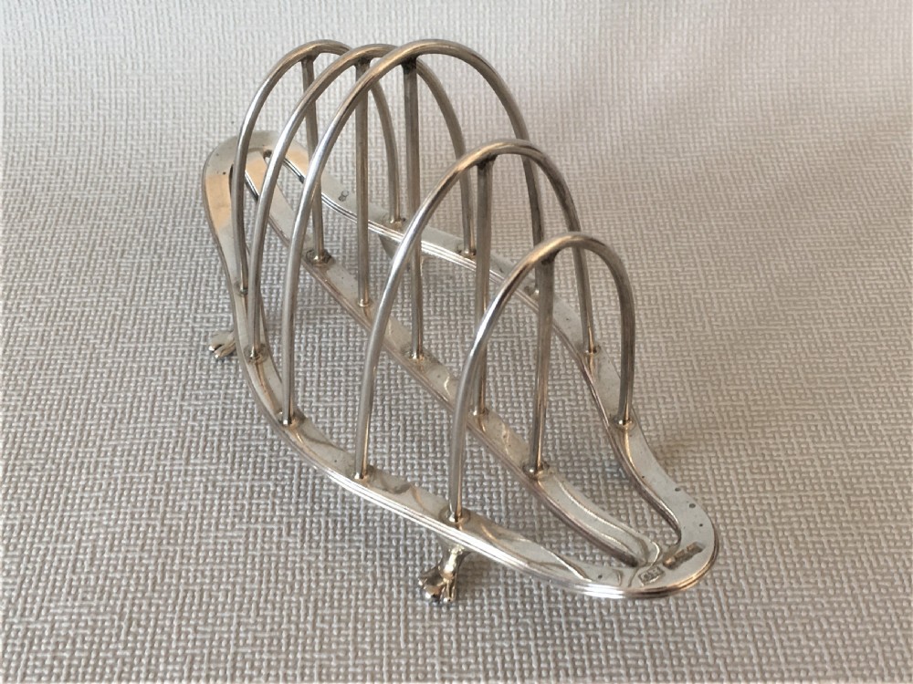 A handsome Art Nouveau silver toast rack View III