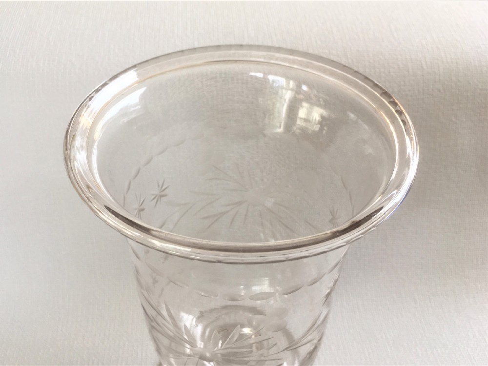 A charming, small Victorian celery vase View V