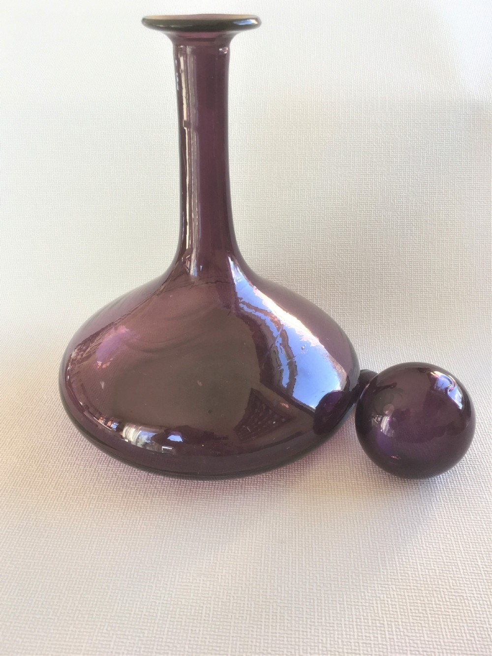 A 19th Century amethyst globe and shaft decanter View III