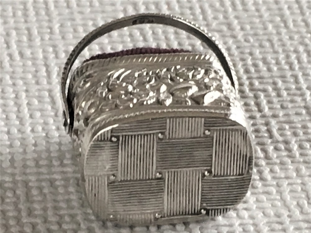 A Georgian silver novelty pincushion View III