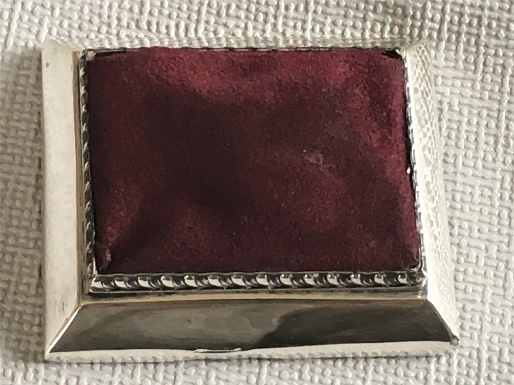 An unusual Chester silver table pincushion View IV