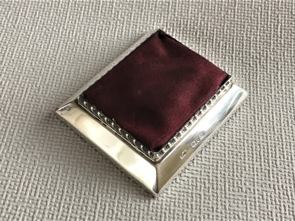 An unusual Chester silver table pincushion View VI