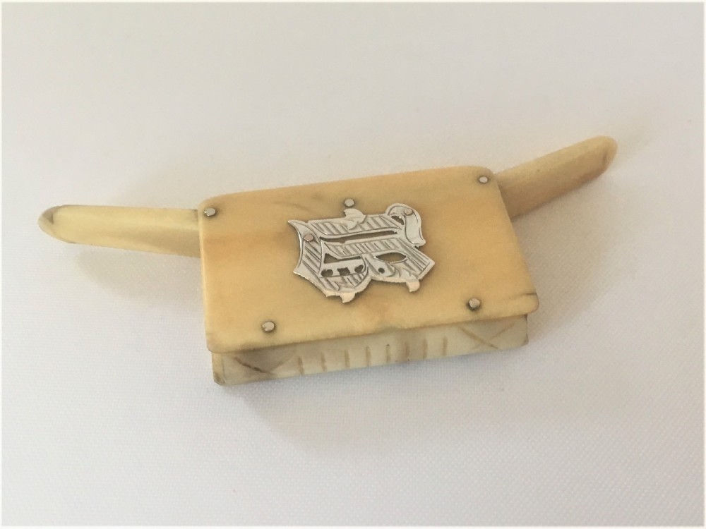 A Victorian silver & ivory double ended vesta View III