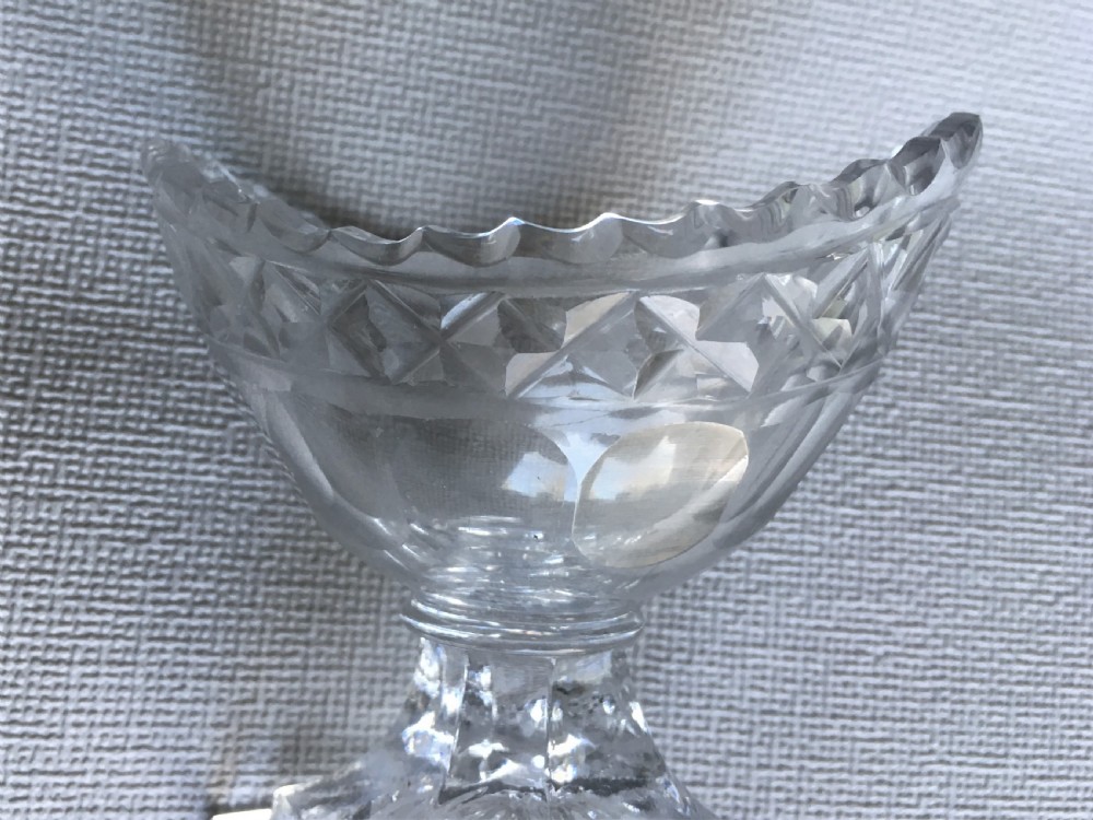 A late 18th Century boat salt & silver spoon View VII
