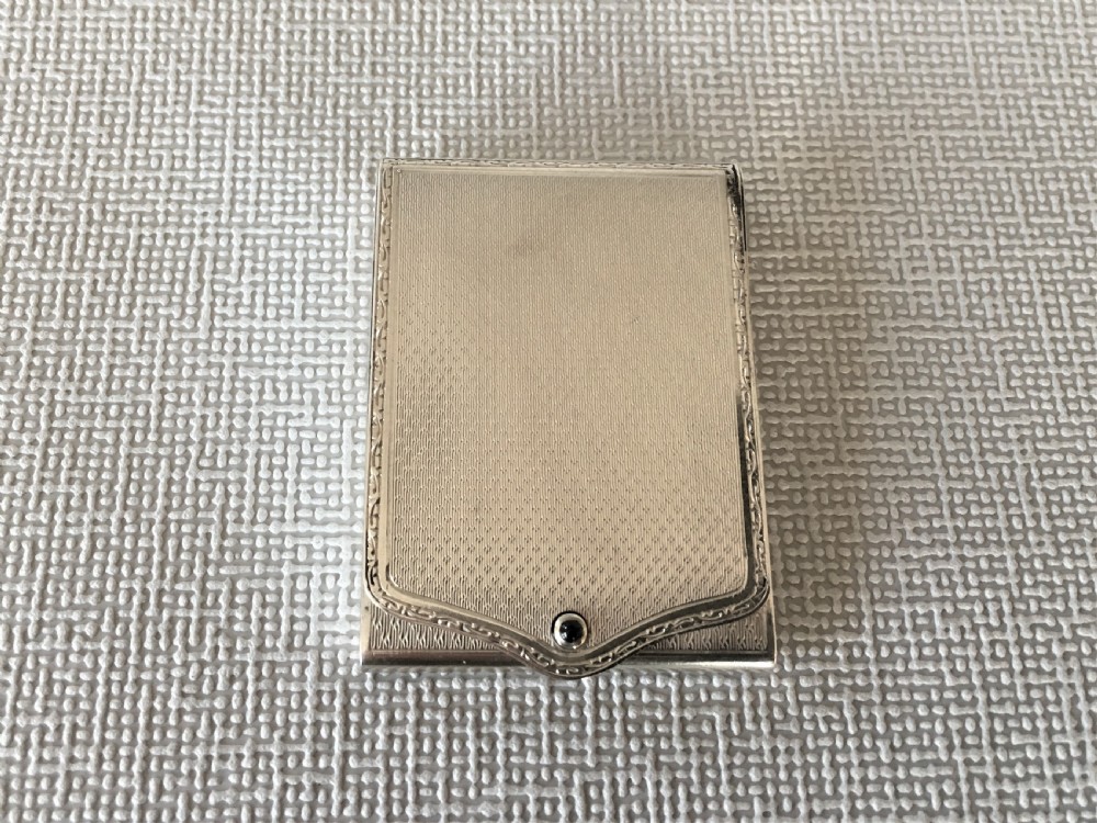 A handsome Art Deco silver match book holder View III