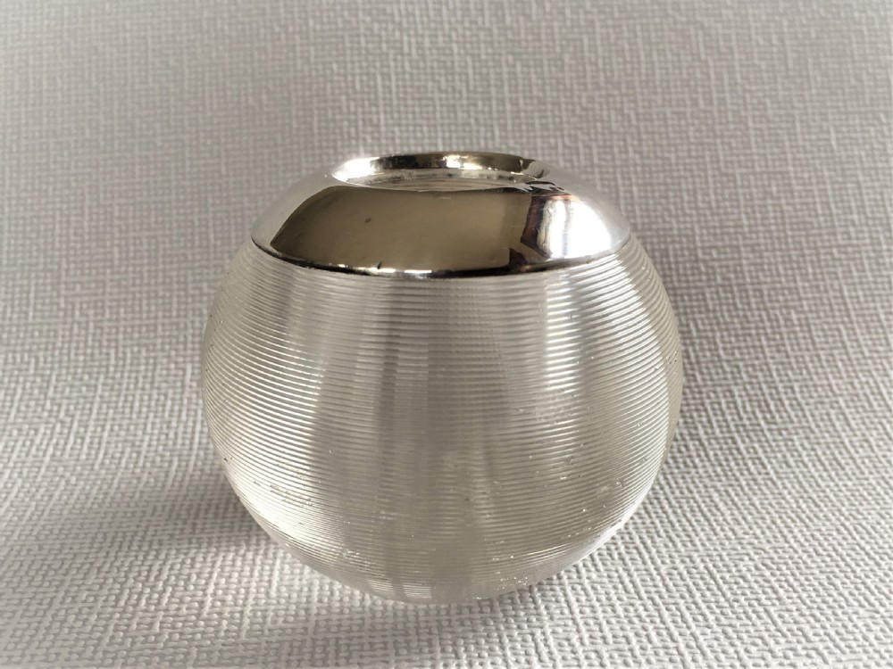 An Edwardian silver mounted match striker View II