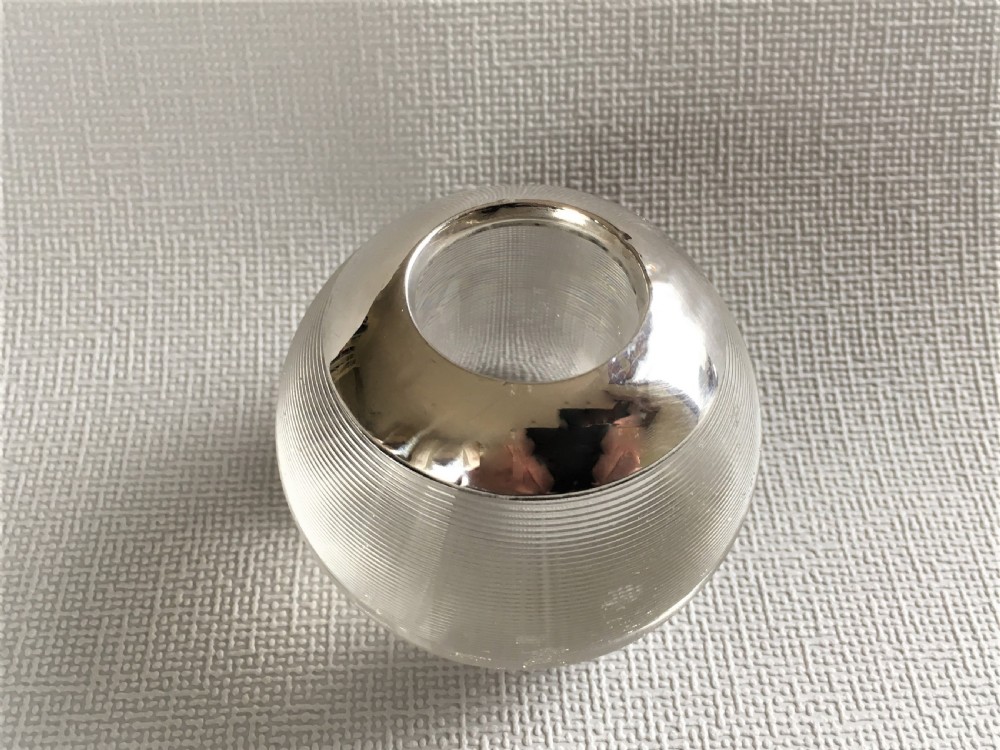 An Edwardian silver mounted match striker View III