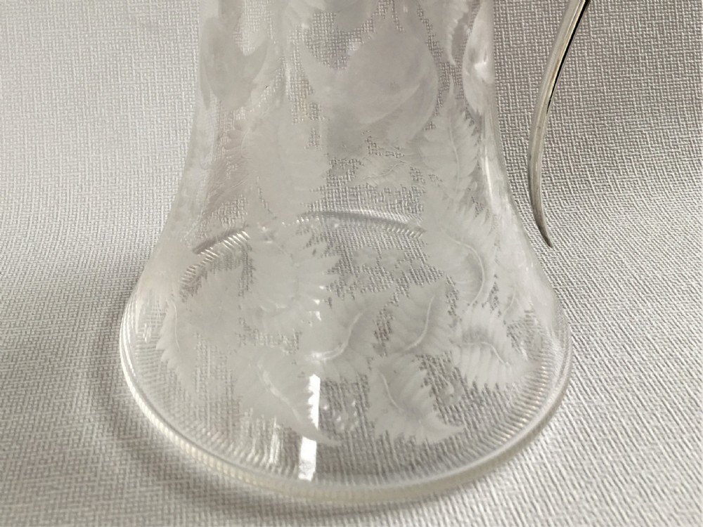 A fabulous silver plated Victorian claret jug View III
