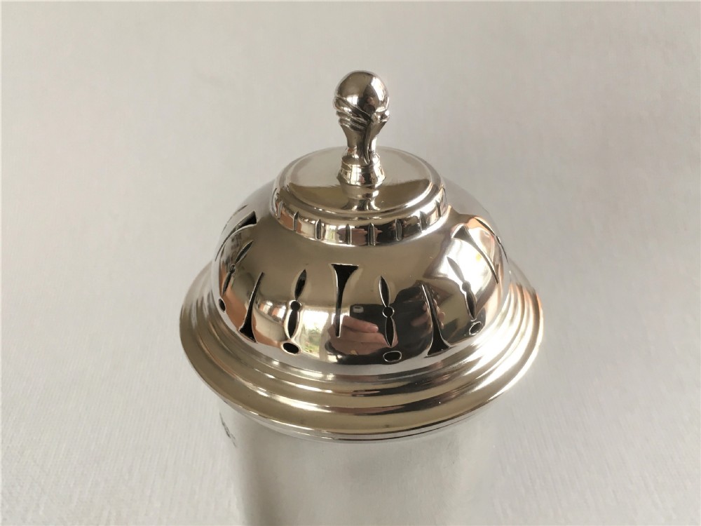 A quality Art Deco silver sugar caster View IV