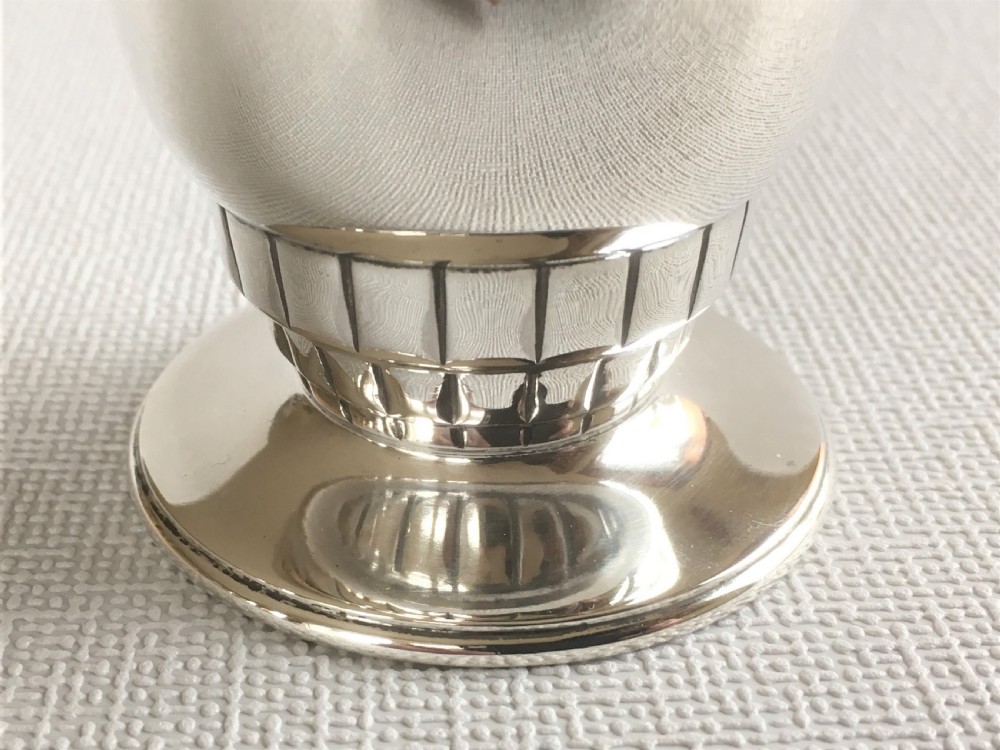 A quality Art Deco silver sugar caster View V