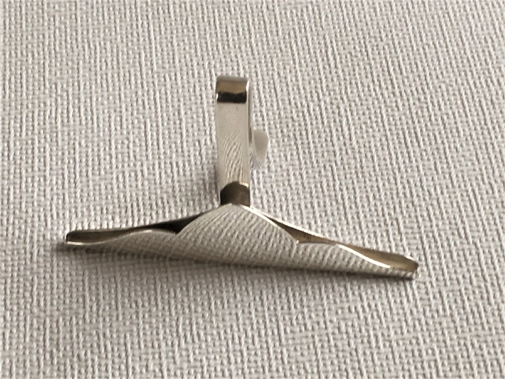 A large Edwardian silver menu holder