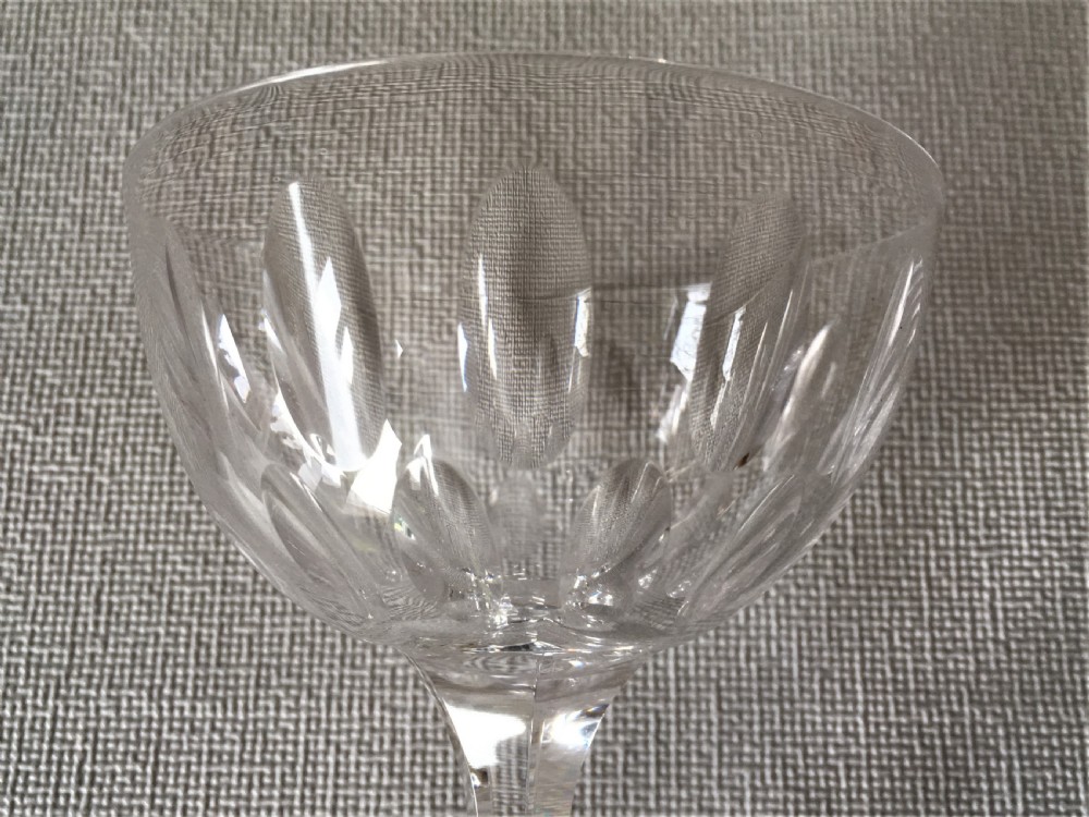 A set of four Victorian cut glass champagne bowls View VI