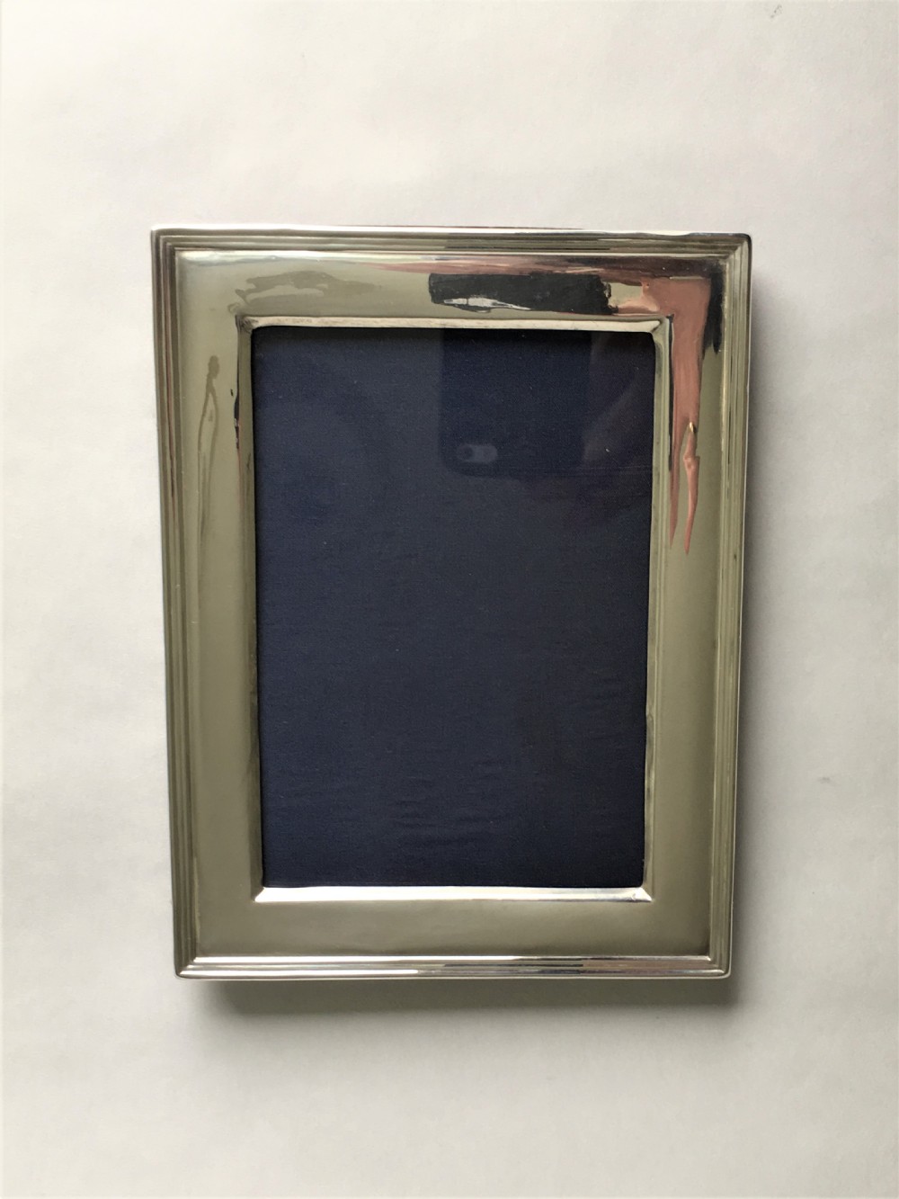 A landscape/portrait silver photo frame View VII