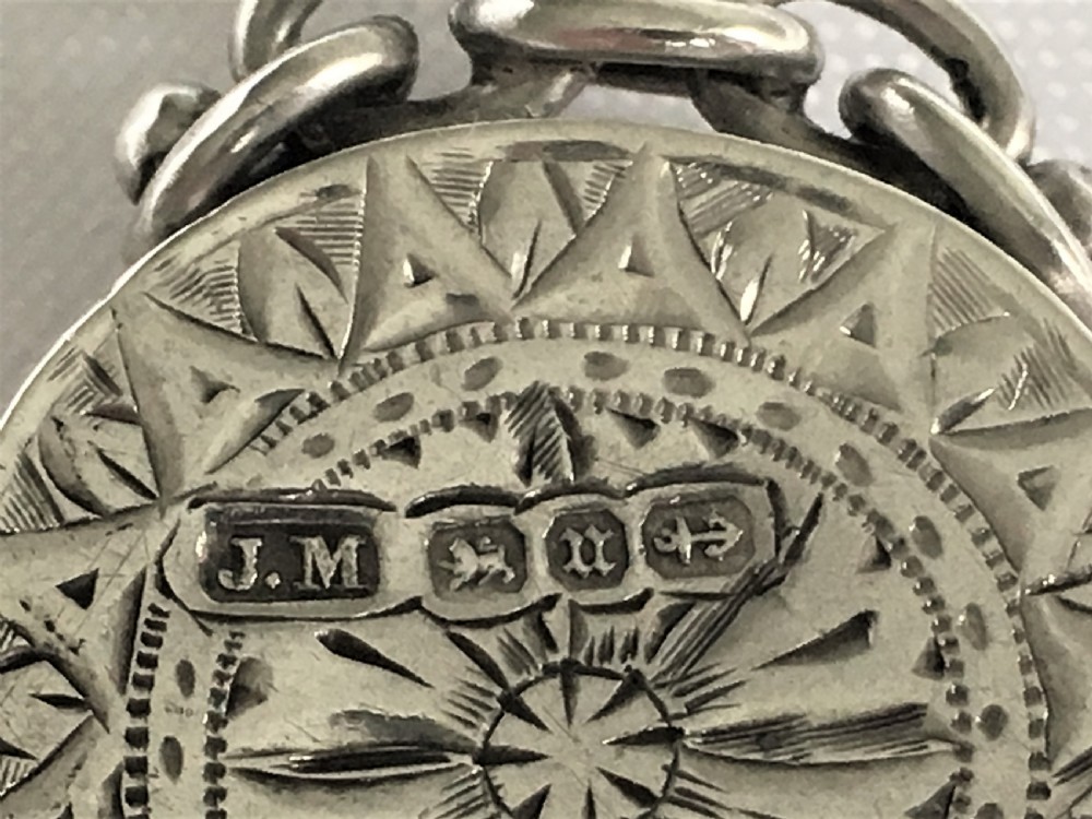 A Victorian silver fob compass View III