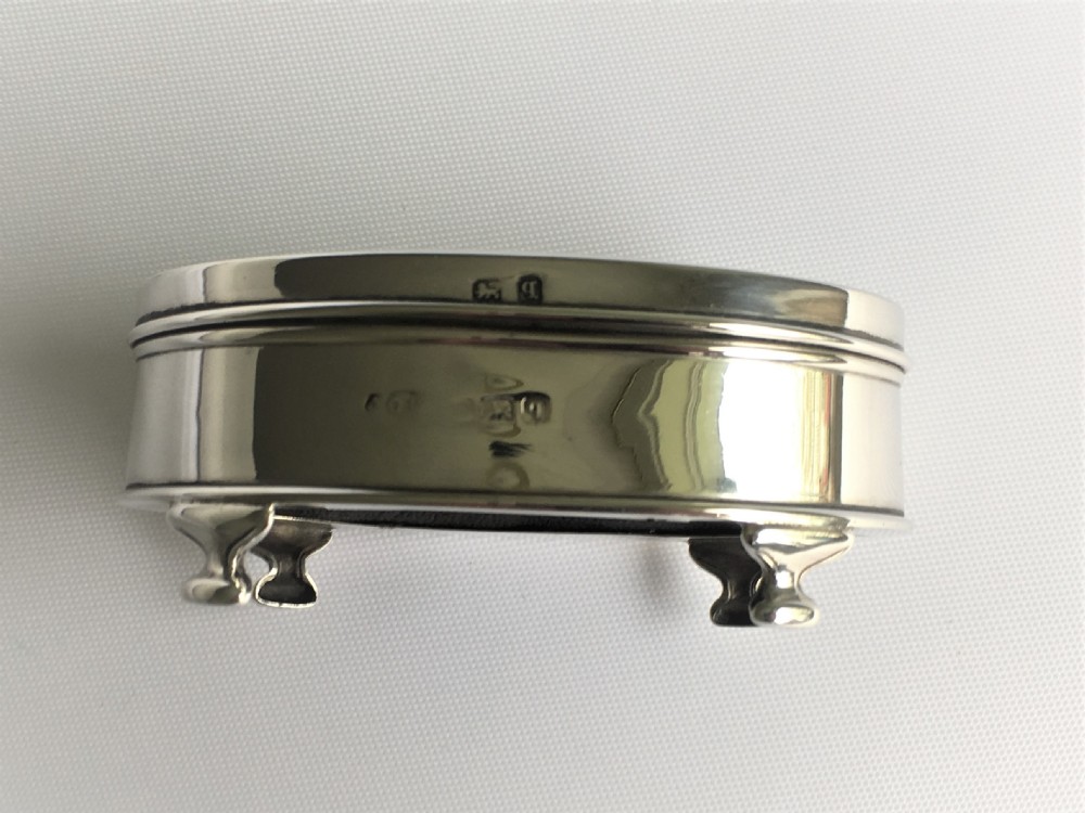 A charming small silver trinket box View III