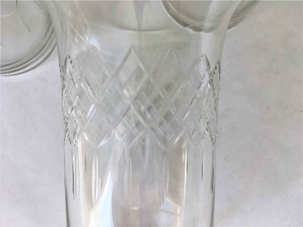 A delightful set of 6 Edwardian water glasses View V