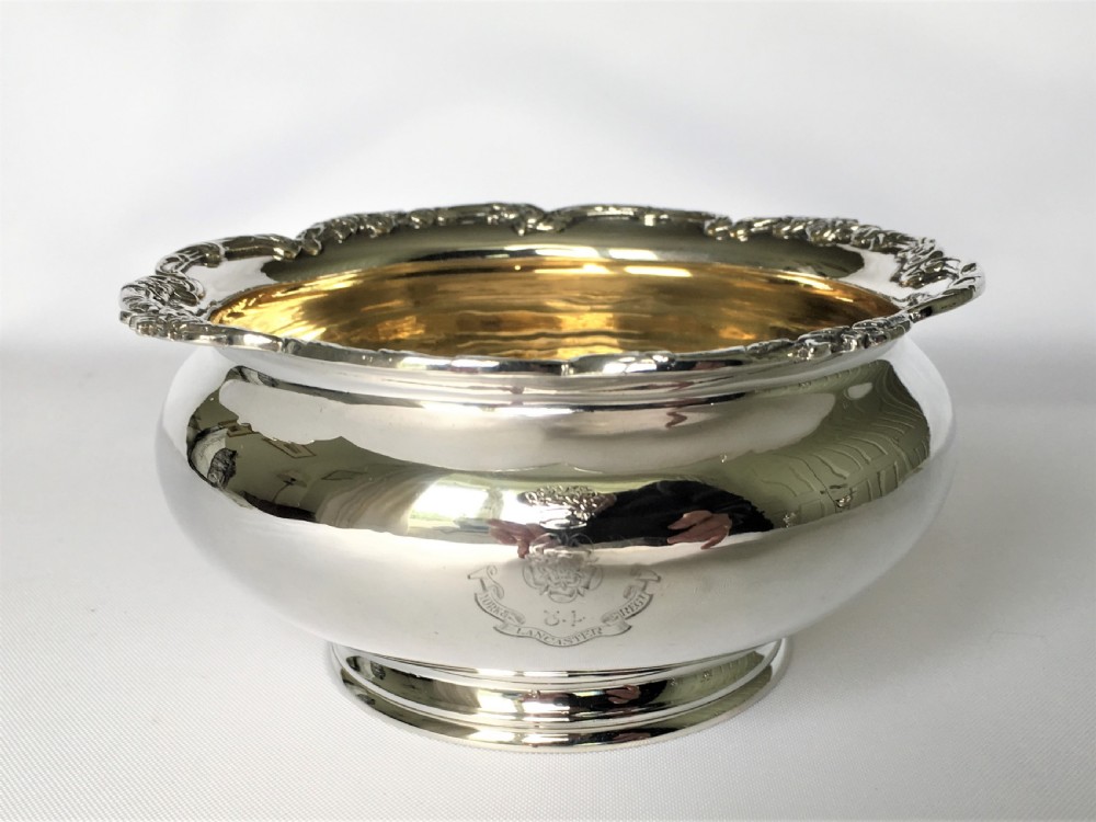 A Regimental Royal Fusiliers silver bowl