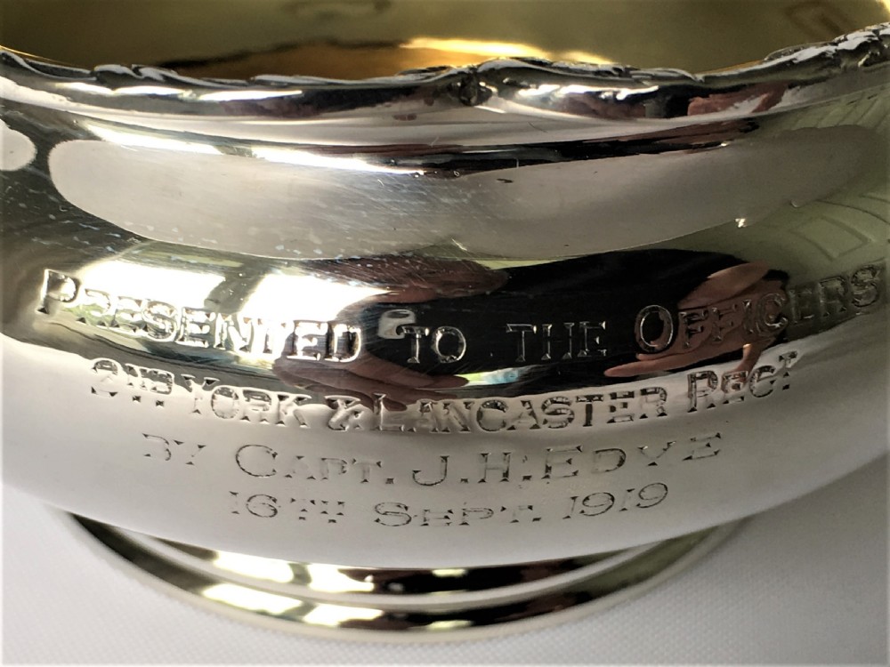 A Regimental Royal Fusiliers silver bowl View VI