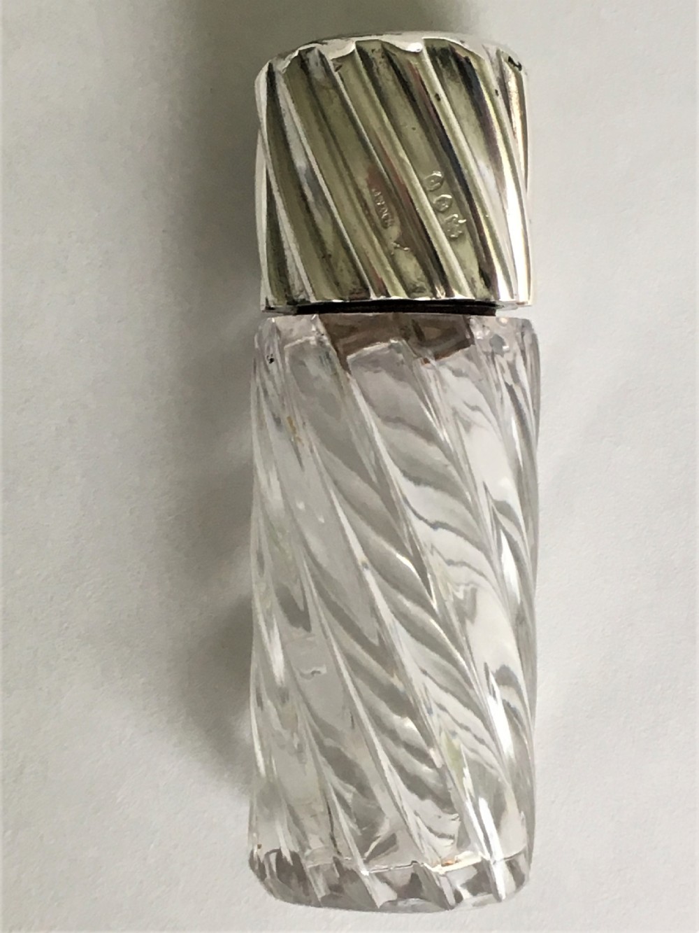 A Victorian Sampson Morden silver mounted scent bottle View II