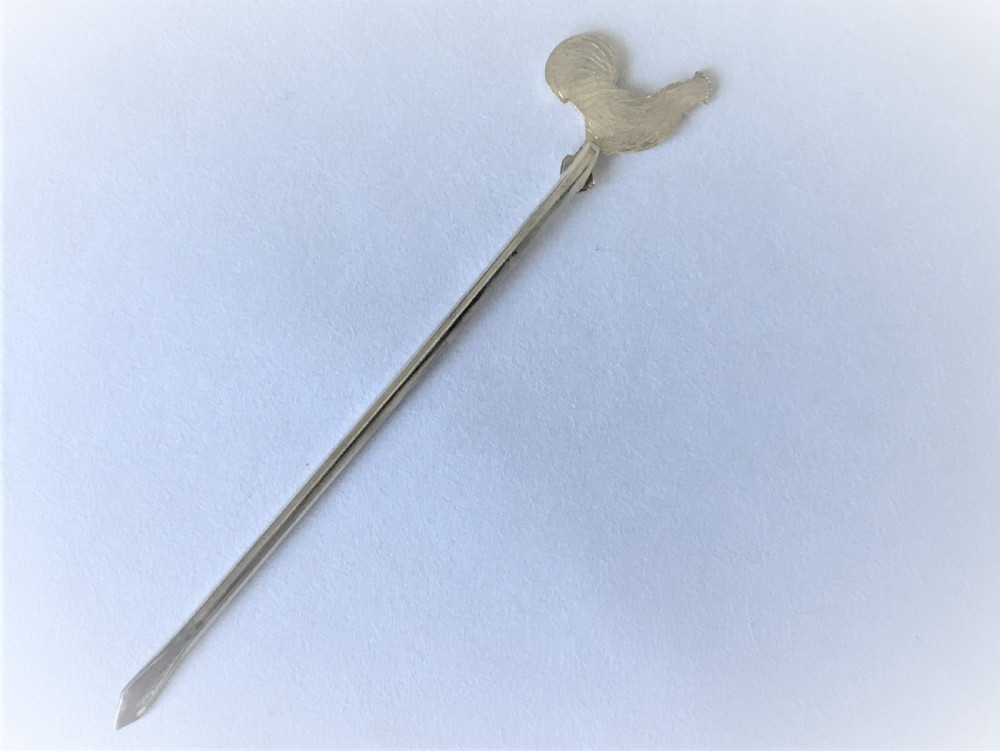 A set of silver gilt cockerel cocktail sticks View III