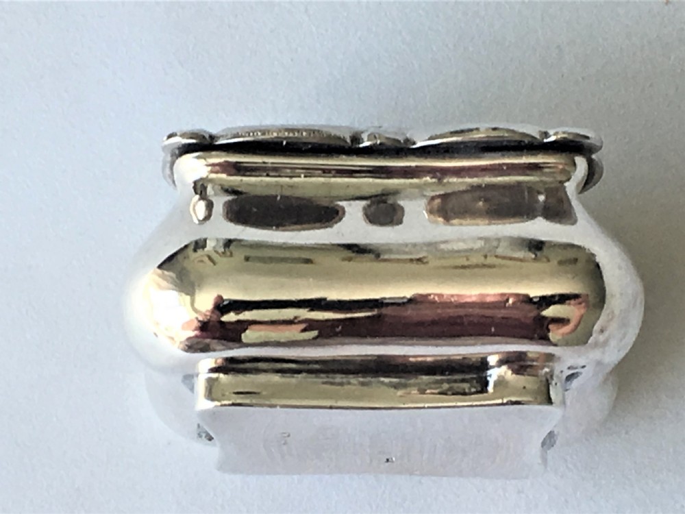A lovely Edwardian silver ring box View III