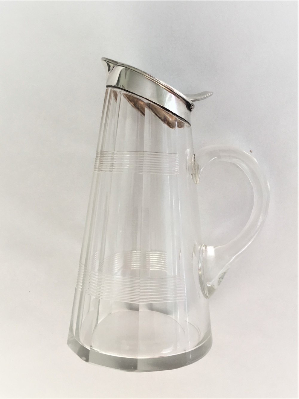 A rare Asprey & Co. silver mounted Whisky companion