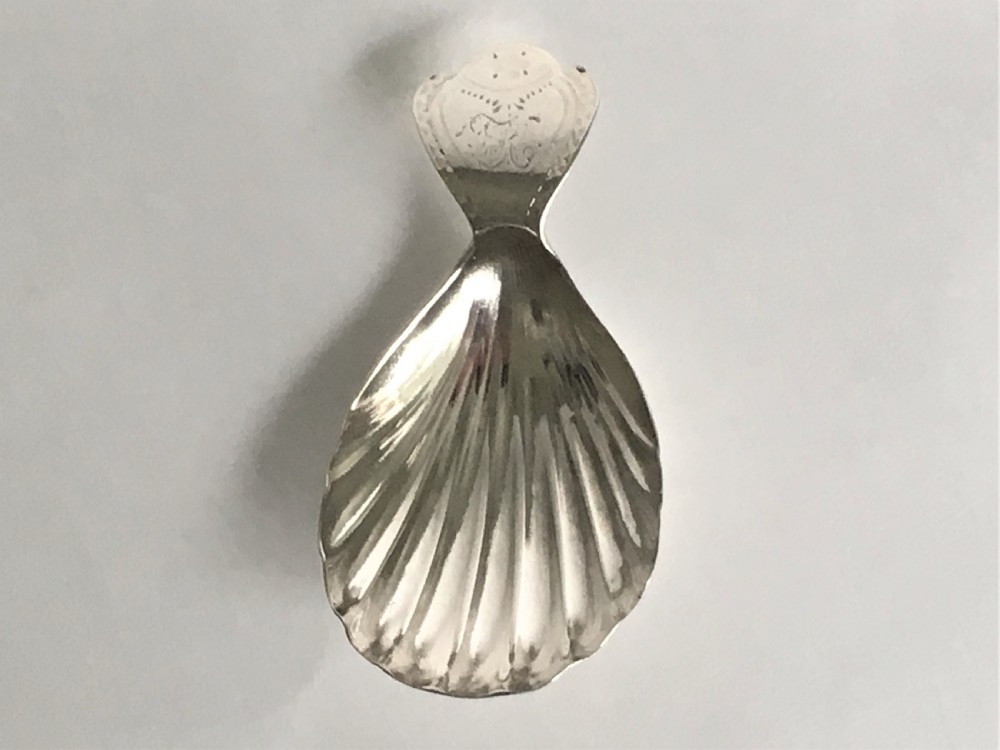 A late 18th Century silver caddy spoon View II