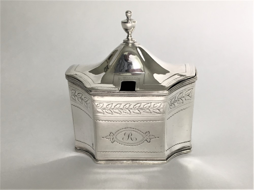 A fabulous large Georgian silver mustard pot View II