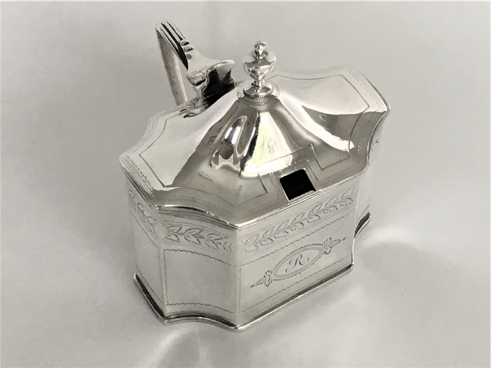 A fabulous large Georgian silver mustard pot View X