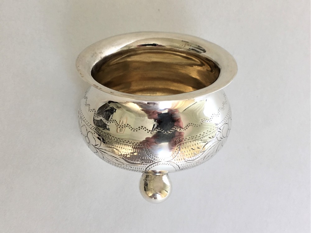 A pre-revolution Russian silver gilt salt tub View III