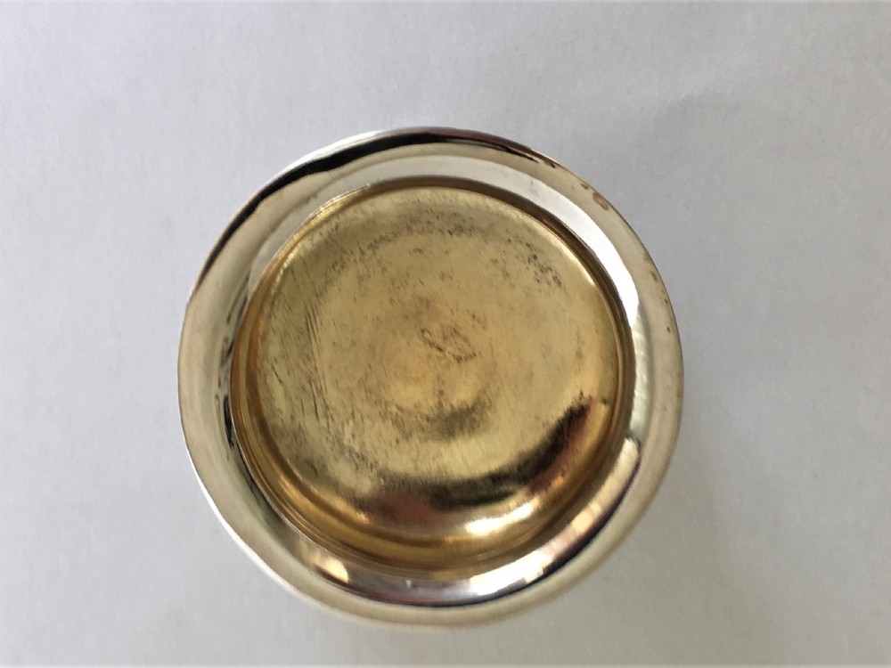 A pre-revolution Russian silver gilt salt tub View IV