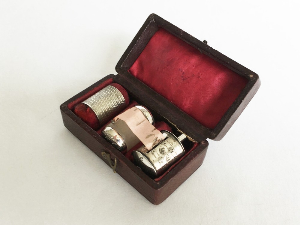 A Georgian boxed silver sewing trio View VII