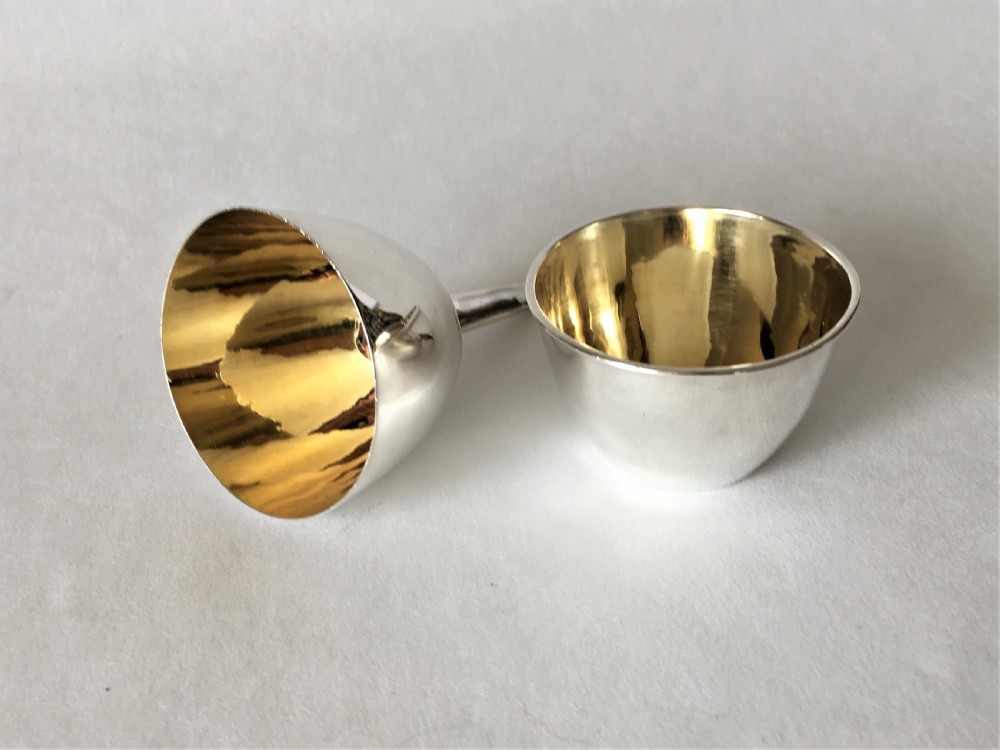 A superb Victorian small silver gilt wine funnel View II