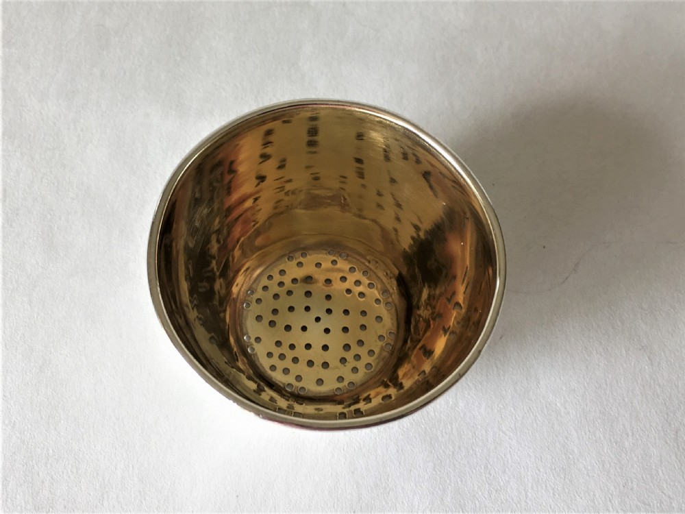 A superb Victorian small silver gilt wine funnel View IV