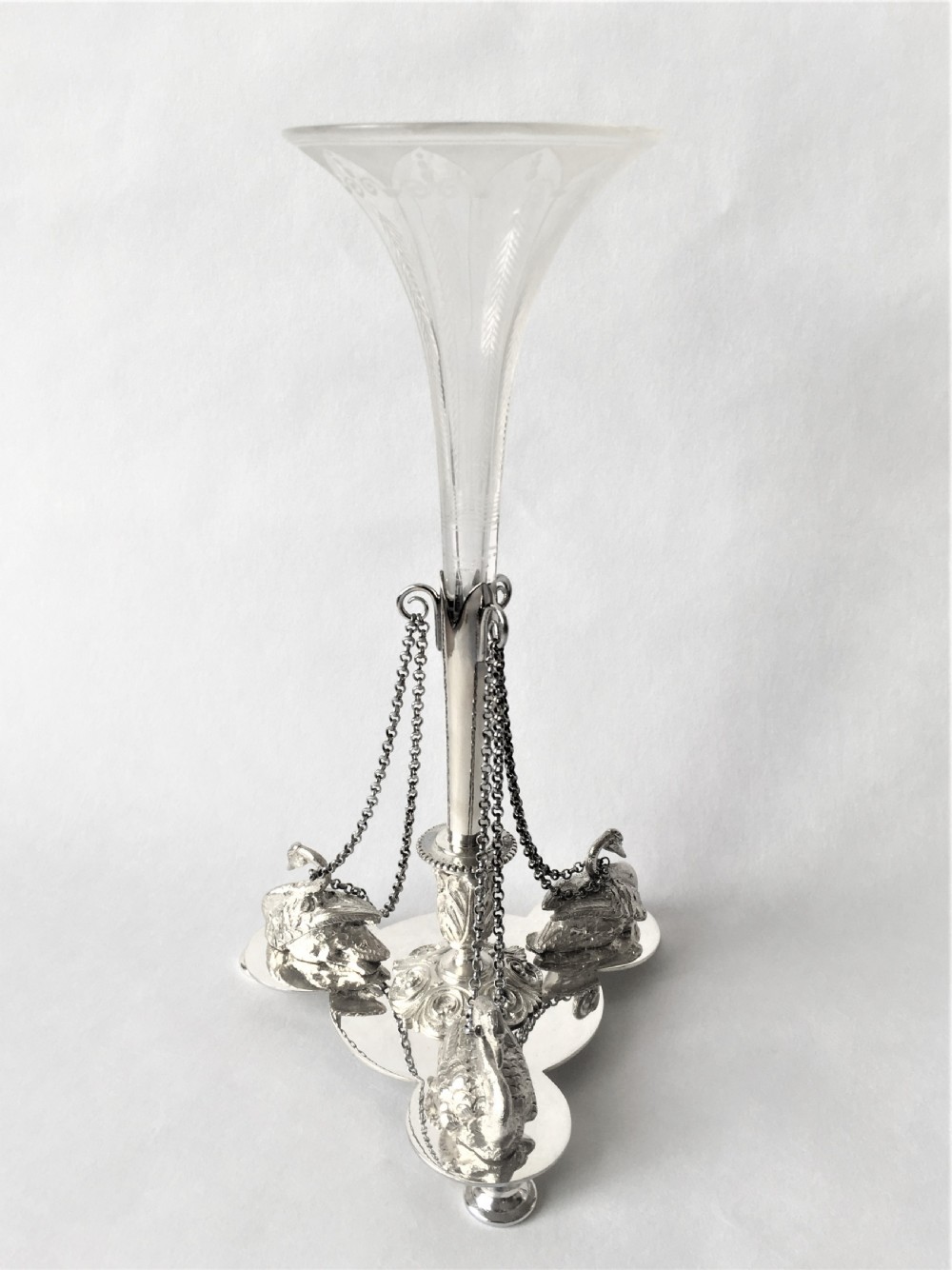 A lovely Victorian silver plated epergne