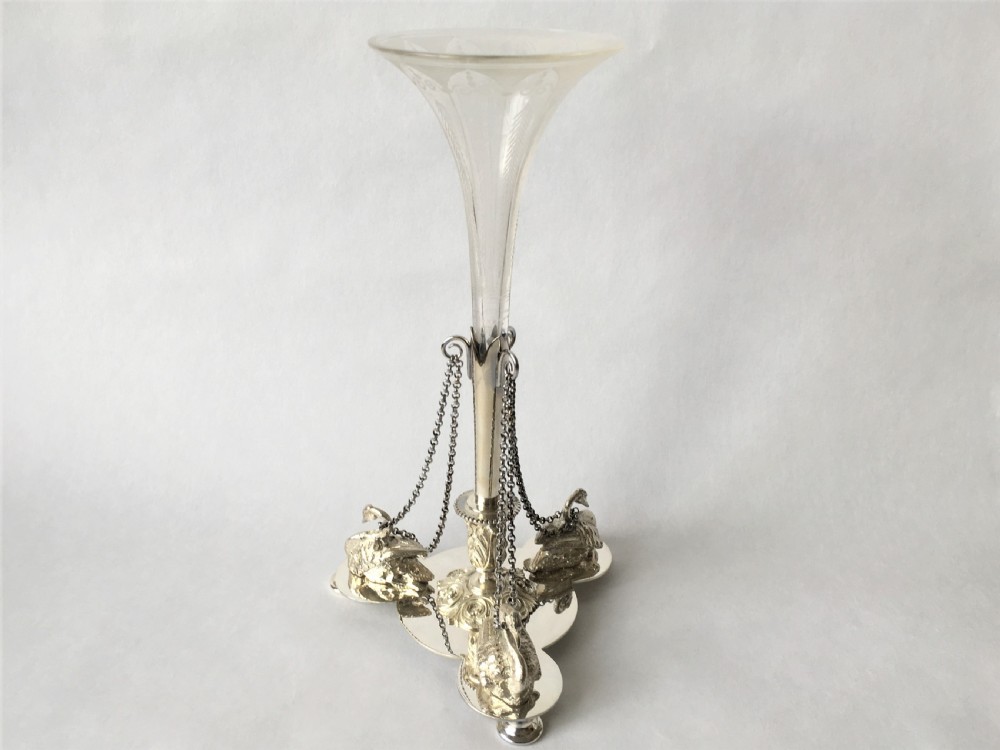 A lovely Victorian silver plated epergne View III