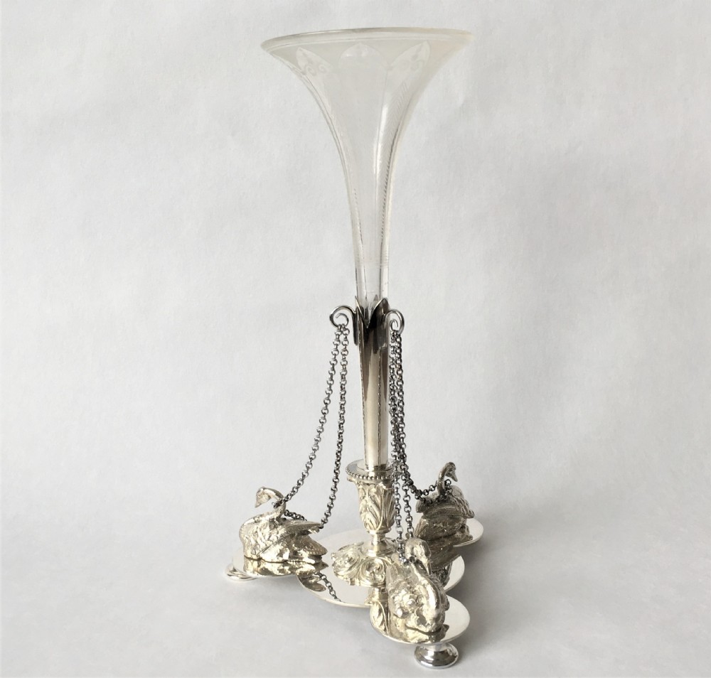 A lovely Victorian silver plated epergne View IV