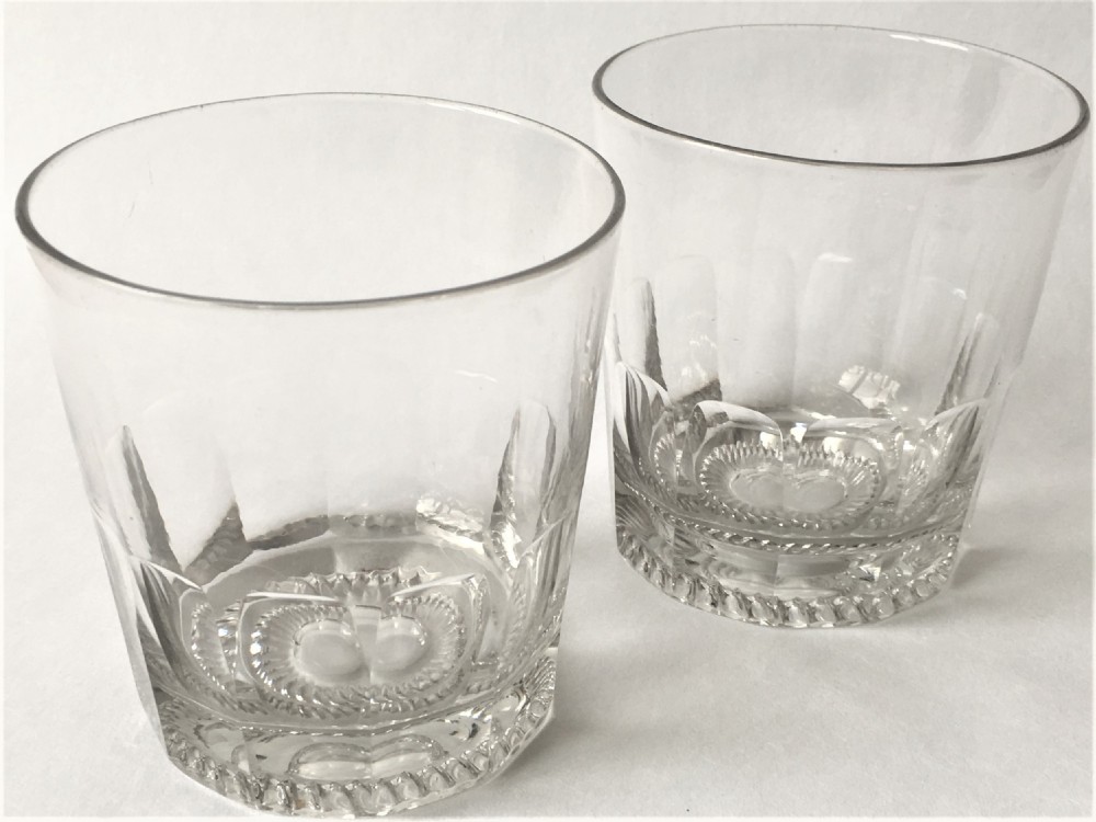 A handsome pair of early Victorian large Whisky tumblers