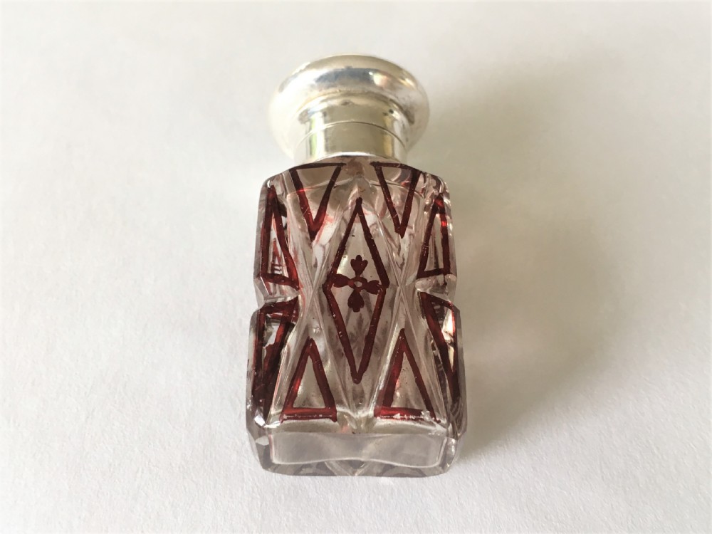 A charming silver mounted scent bottle View II