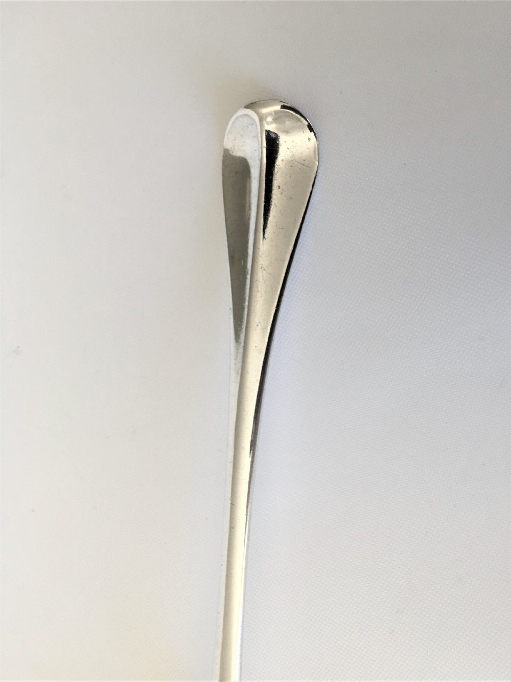 A rare George II small silver tablespoon View II