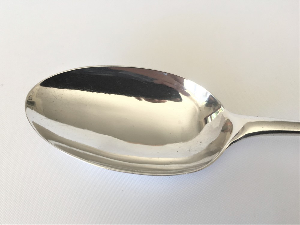 A rare George II small silver tablespoon View III