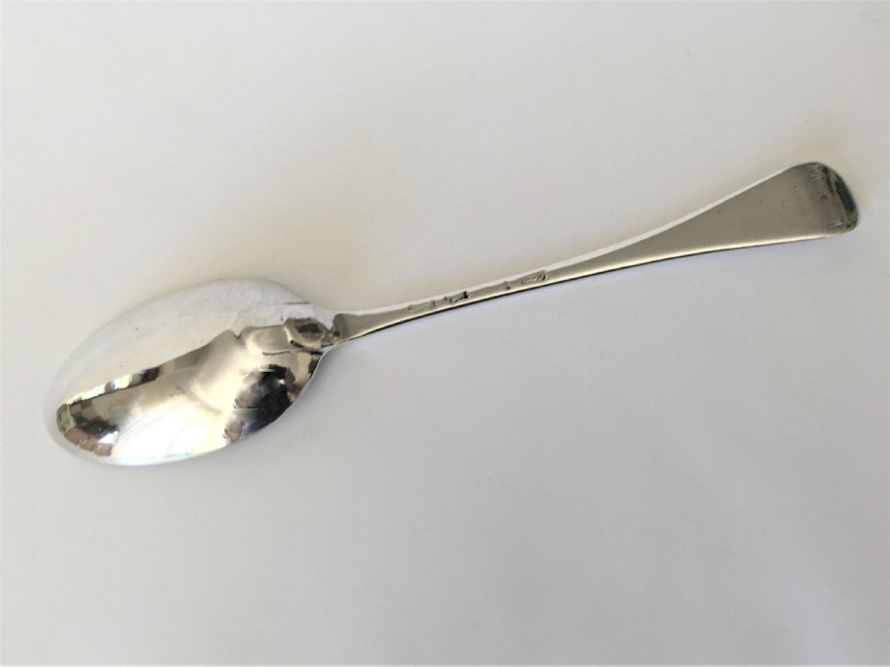 A rare George II small silver tablespoon View IV