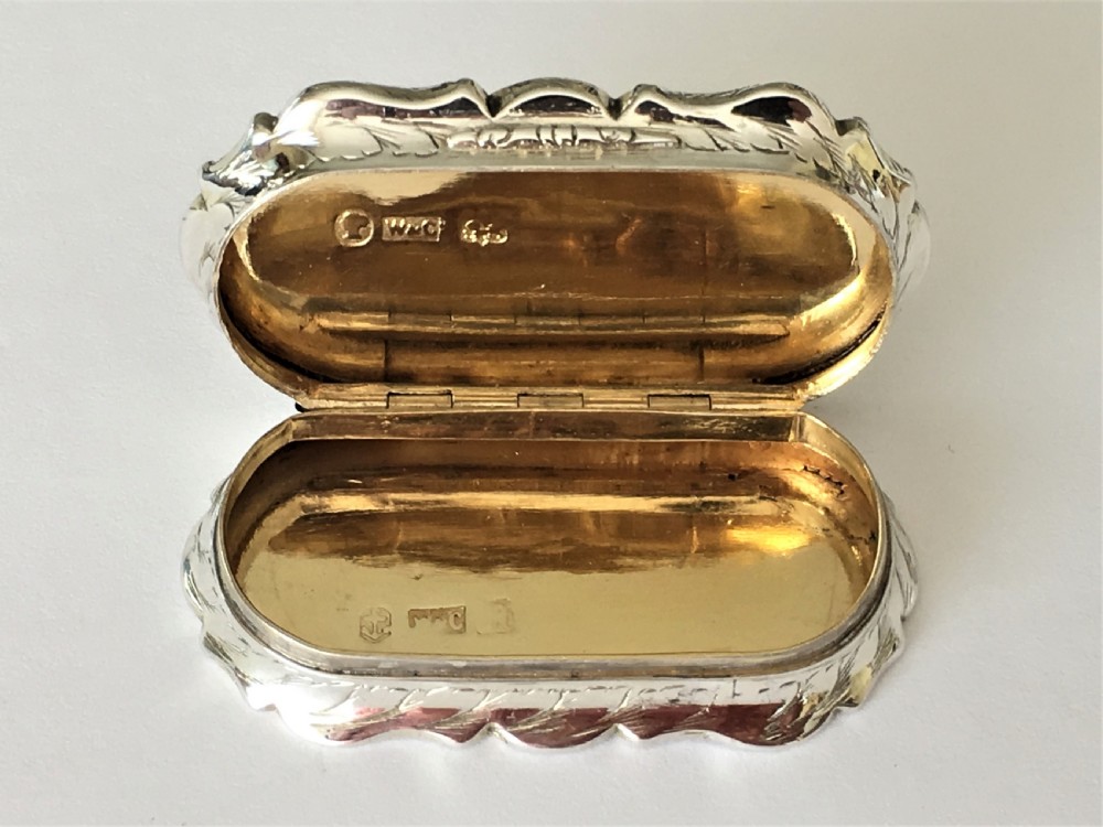 A fabulous early Victorian silver gilt snuff box View IV